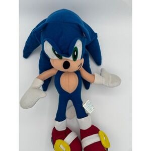 Sonic the Hedgehog Plush 12" Toy Network Sega 2001-2005 Character Rare HTF